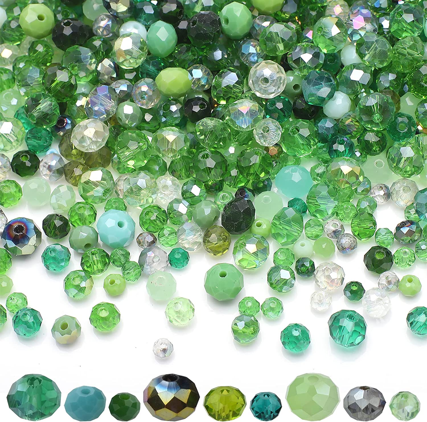Glass Seed Beads 2Mm Jewelry Making - 2/3/4/6/8 ミリメートル AB ファセットガラスロンデルルーススペーサーラウンドビーズ DIY 作成クリスタルネックレスブレスレットジュエリーアクセサリー