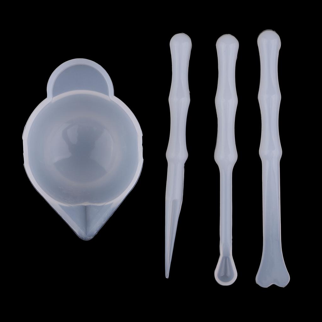 レジン用型、シリコン製ミキシングカップセット、再利用可能なエ - Silicone Epoxy Resin Molds Set のレビューと価格