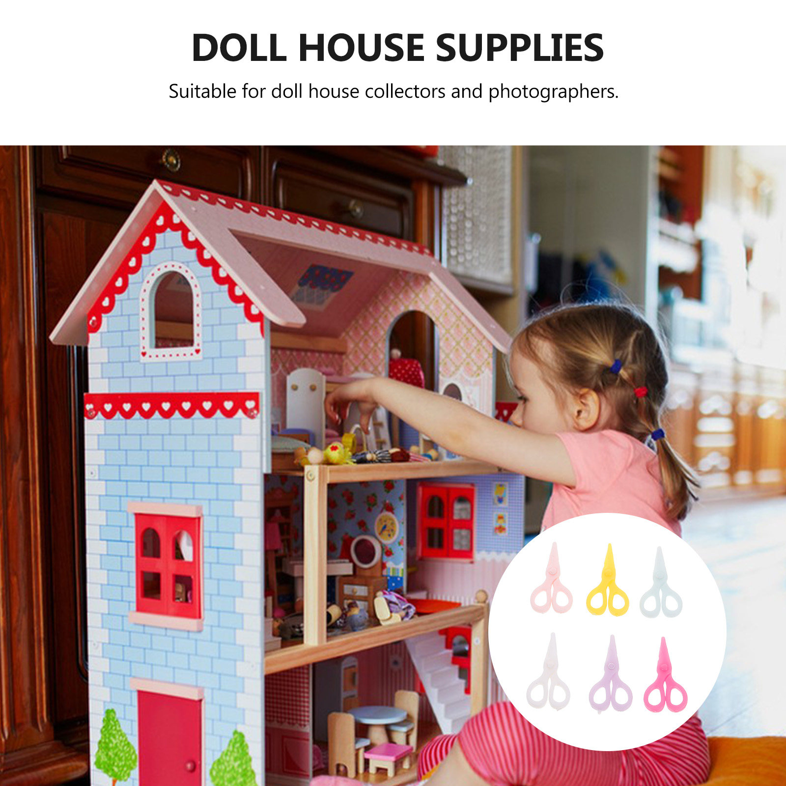6個入り ドールハウス用ミニチュアハサミ。リアルな小さな道具 - Craft Tools のレビューと価格