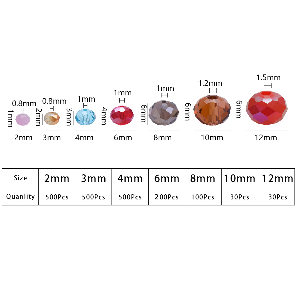 2/3/4/6/8 ミリメートル AB ファセットガラスロン - Glass Seed Beads 2Mm Jewelry Making のレビューと価格