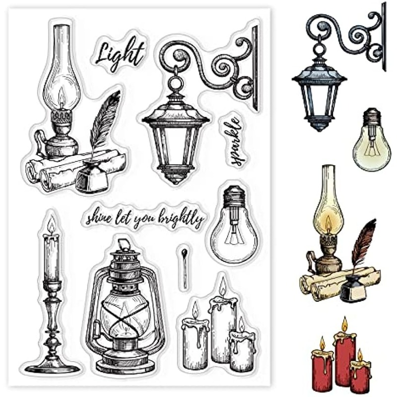 電気キャンドルや街路用の透明なシリコンスタンプ - Clear Silicone Stamps For Card Making のレビューと価格
