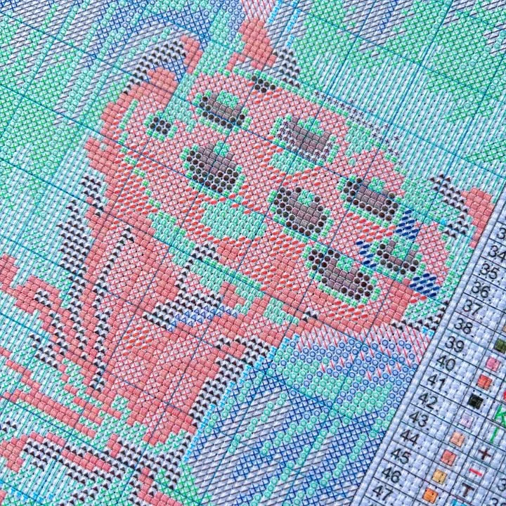 [ZZ8680-ブルージェイ] |   初心者向けDIYクロ - Cross Stitch Stamped Kits Beginners のレビューと価格